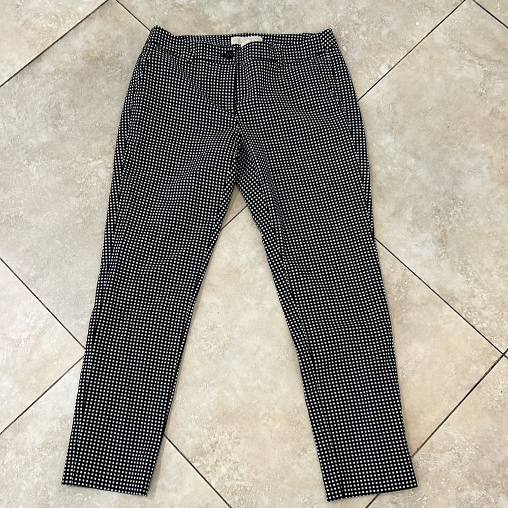 MICHAEL KORS Gingham Stretch Cotton
Pants Size 6 Petite